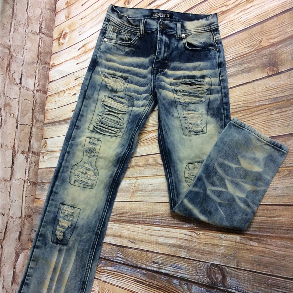 Trestles Suppy Co Boys Distressed Jeans